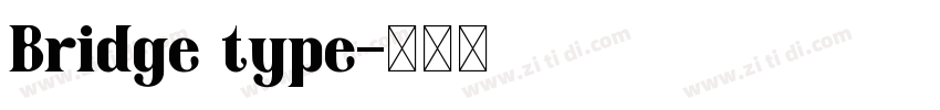 Bridge type字体转换